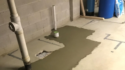 Drain Piping Replacement - AFTER Photo